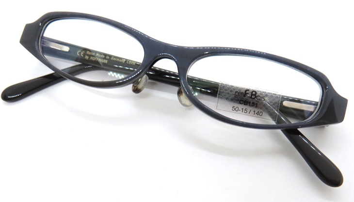 CB151[CERF BOIS cell * boa ] Germany made high class glasses frame blue * gray 
