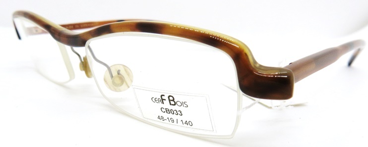 CB033[CERF BOIS cell * boa ] Germany made high class glasses frame Camel *.. stylish glasses unisex stylish new goods gorgeous 