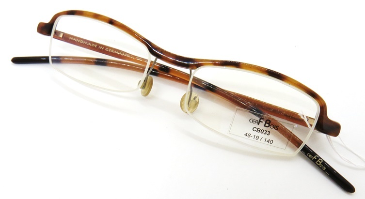 CB033[CERF BOIS cell * boa ] Germany made high class glasses frame Camel *.. stylish glasses unisex stylish new goods gorgeous 