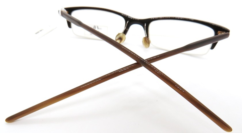 CB054[CERF BOIS cell * boa ] Germany made high class glasses frame dark brown stylish glasses unisex stylish new goods gorgeous 