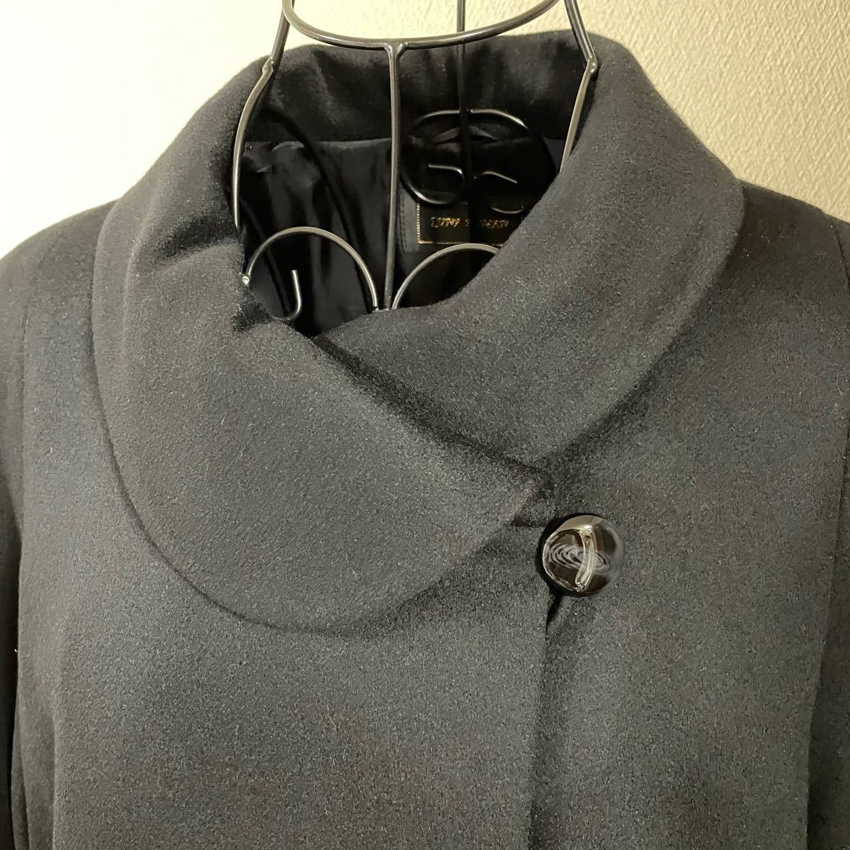 【美品】LUNA ROMAN カシミヤ100% コート ブラック 黒