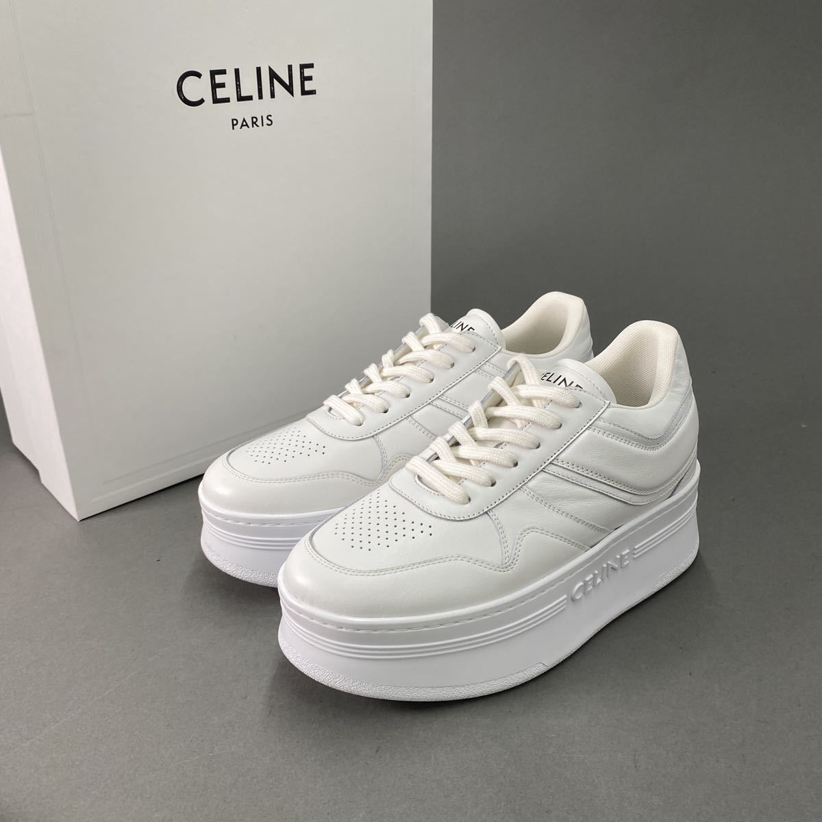 割引発見 16i20《新品》CELINE セリーヌ ブロックスニーカー 厚底