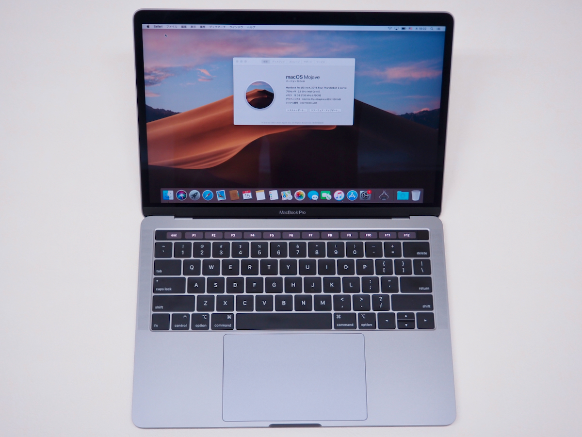 確認のため購入 2018 Pro MacBook 15inch ほぼフルスペック USキーボード ノートPC