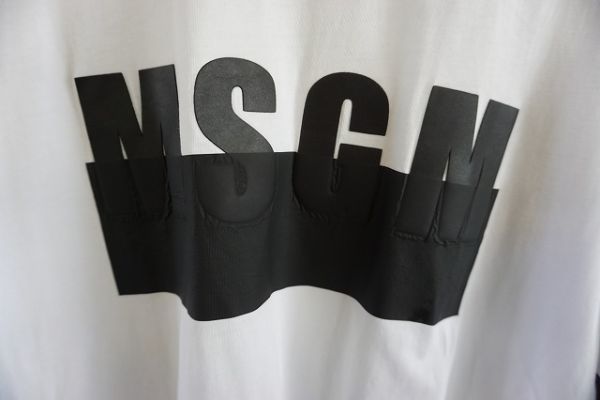 【即決】MSGM エムエスジーエム メンズ 半袖Tシャツ ロゴ 白 サイズ:M イタリー製【768730】_画像3