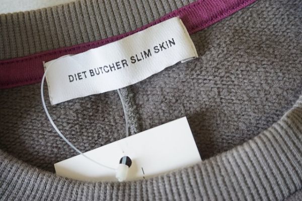 【即決】DIET BUTCHER SLIM SKIN ダイエットブッチャースリムスキン 2018AW メンズ トレーナー 刺繍 グレー系 サイズ:2 日本製【768728】_画像7