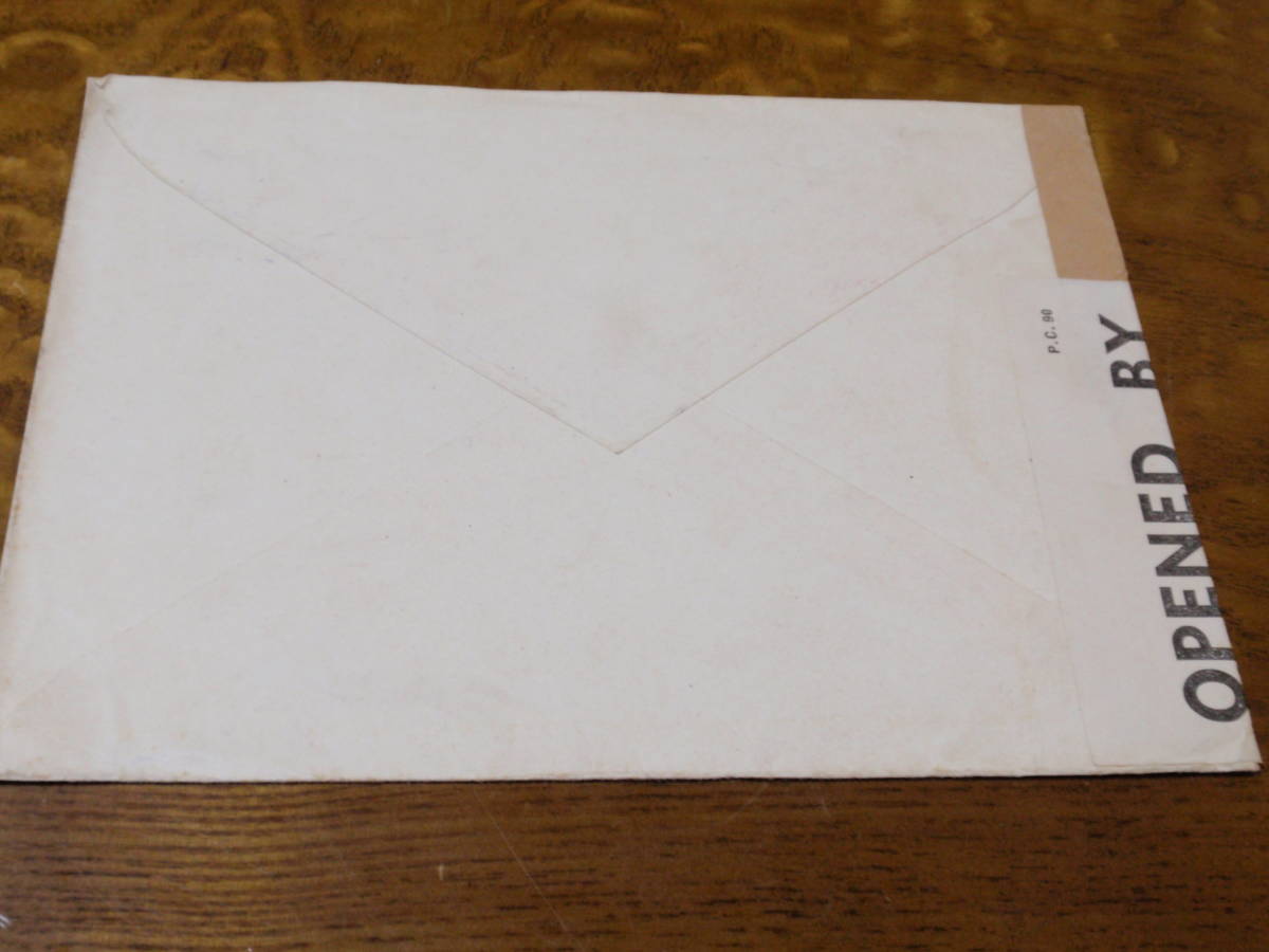 GHQ検閲の屈辱の郵便物　海外郵便（ロンドン宛）は例を見ない希少品か。_画像6