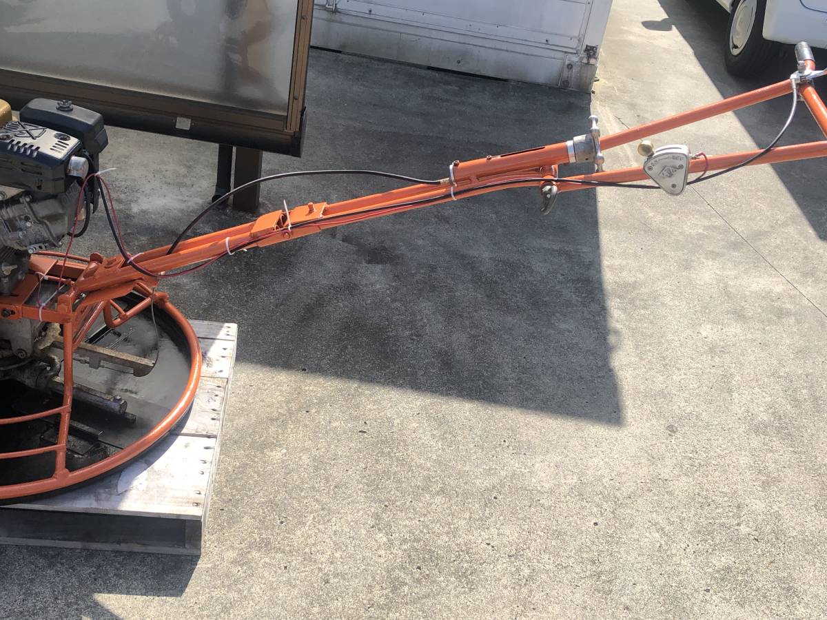 キクチ)パワートロウェル KU-75 作動良好。土間ならし 土間仕上げ キクチ)パワートロウェル KU-75 作動良好。土間ならし 土間仕上げ