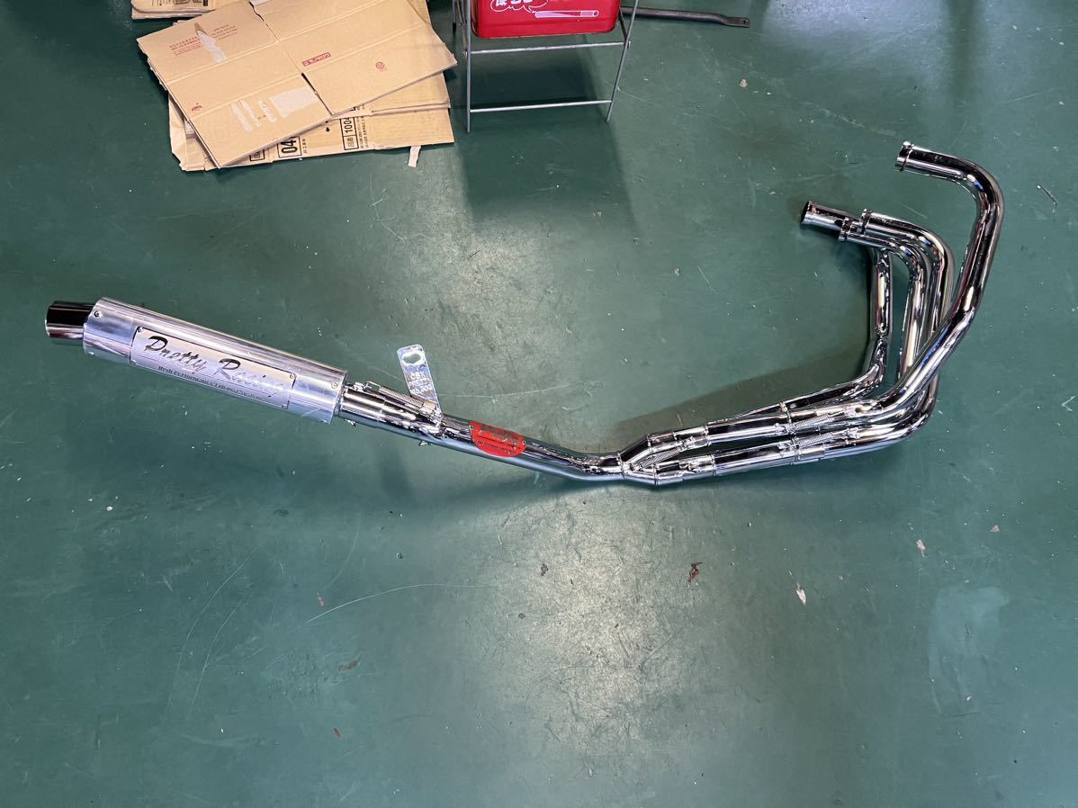 CBX400F プリティーレーシング 極 メッキマフラー 限定品 www