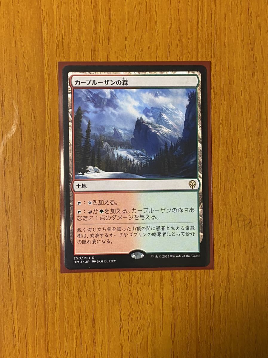 【MTG】カープルーザンの森・日本語【中古】_画像1