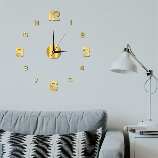 KKm021：3D パノラマ 壁時計 発光ダイヤル デジタル時計 壁掛け 家庭 リビングルーム オフィス 装飾用の画像4