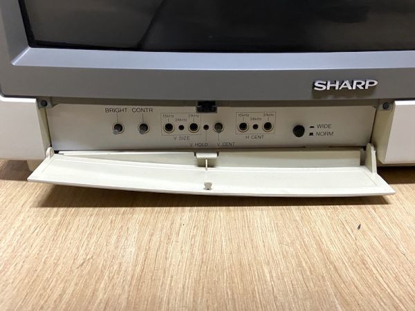 A114】希少 SHARP/シャープ 21インチ モニター CRTディスプレイ A114】希少 SHARP/シャープ 21インチ モニター CRTディスプレイ