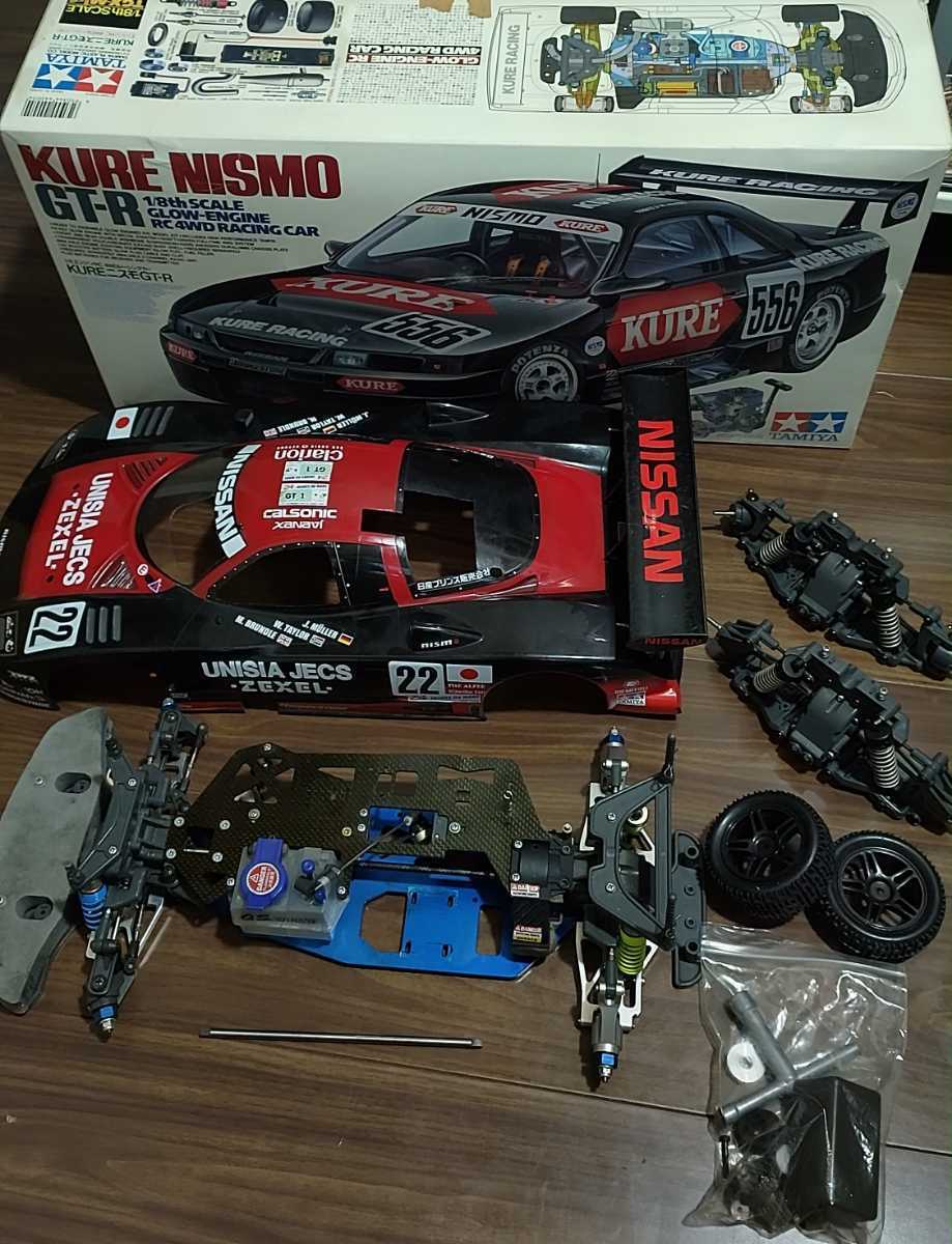 ジャンク タミヤ 1/8 TGX R390 GT1 カーボンアッパーデッキ レーシング