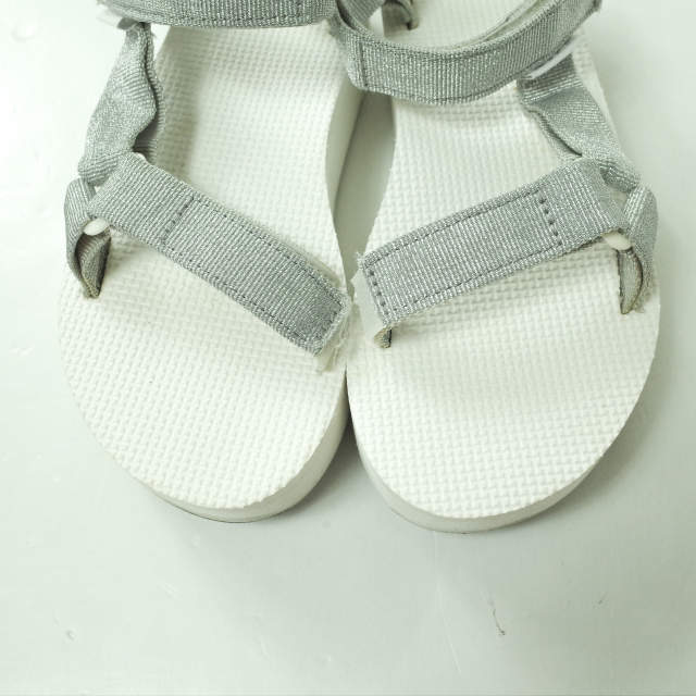 TEVA テバ W FLATFORM UNIVERSAL フラットフォームユニバーサル ストラップサンダル F3015E US5(22cm) SILVER 厚底 スポーツサンダル g6813_画像5