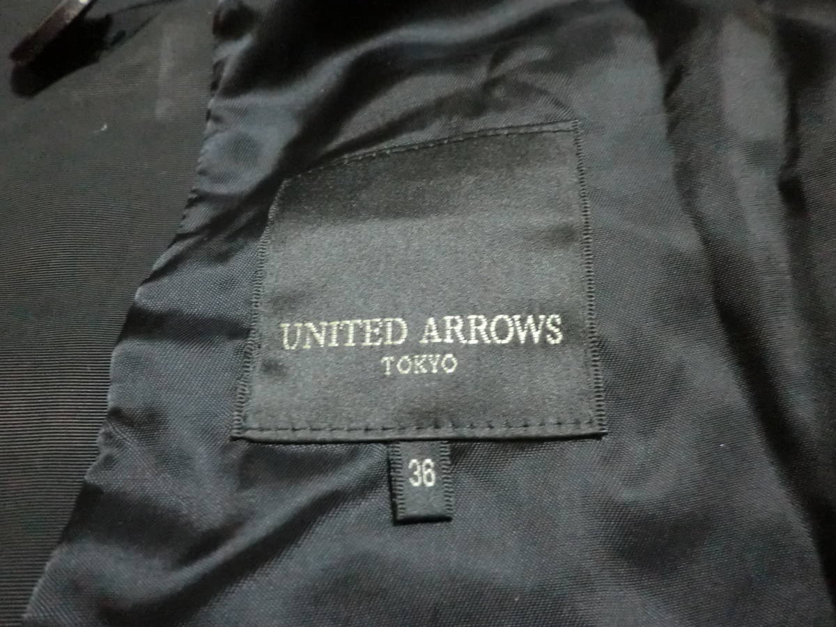 良品 UNITED ARROWS TOKYO ユナイテッドアローズ テーラードジャケット レディース ブラック size:36_画像7