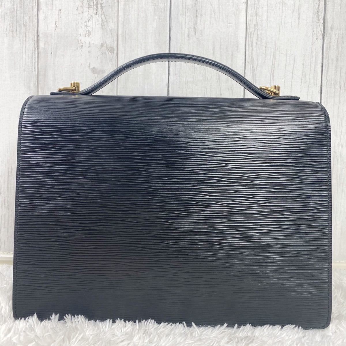 1円【美品】ルイヴィトン モンソー エピ 2way ハンドバッグ ショルダー