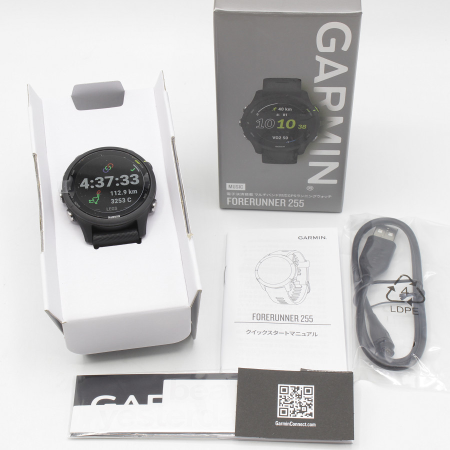 新品】GARMIN Forerunner 255 Music Black 010-02641-47 スマート