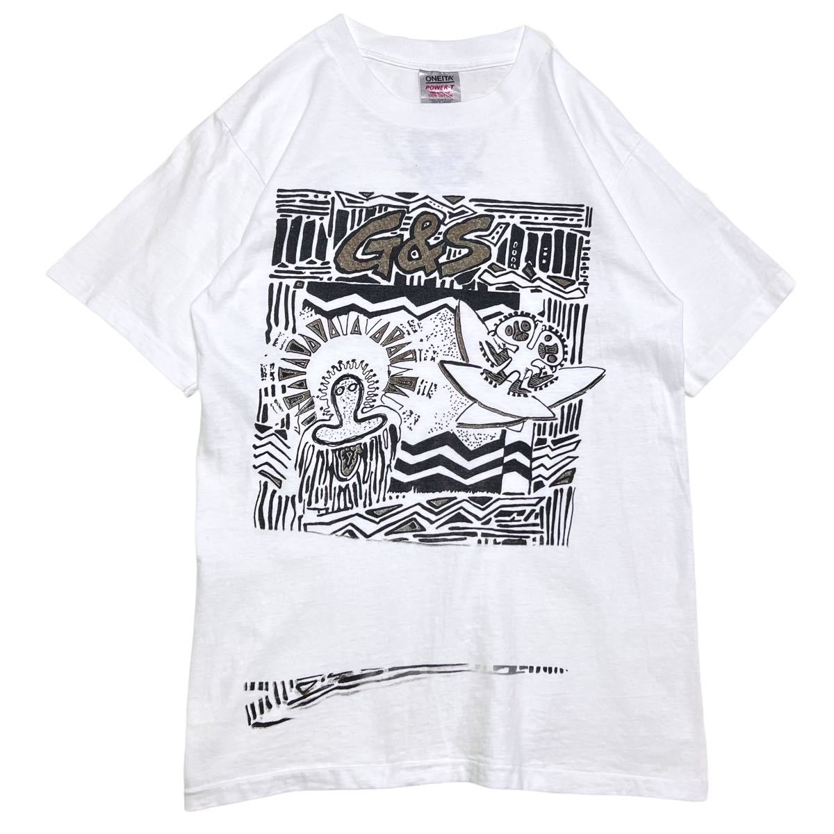 5千スタ 90s USA製 GORDON & SMiTH プリント Tシャツ M ONEITA