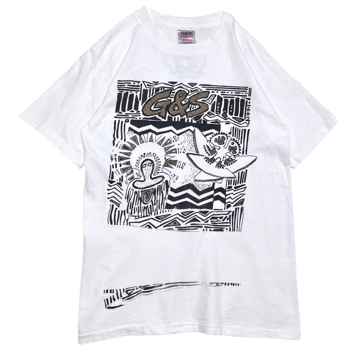 5千スタ【90s USA製 GORDON & SMiTH プリント Tシャツ M】ONEITA