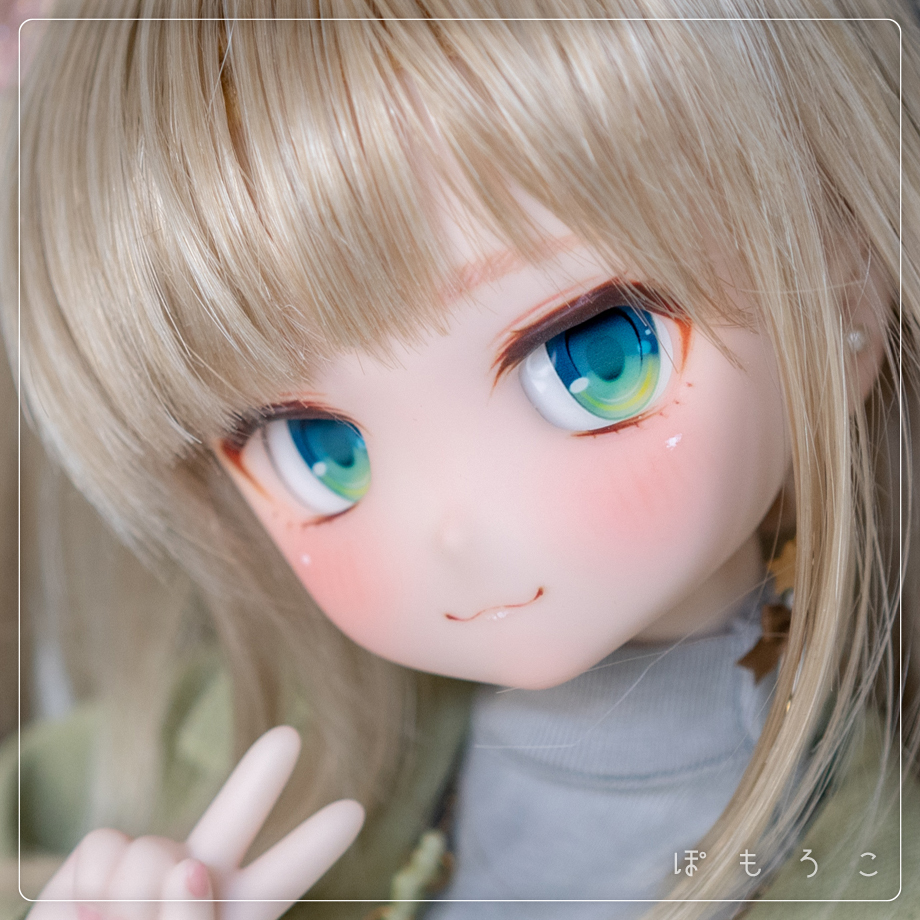 DDH-27(セミホワイト肌) カスタムヘッド(ソフビ盛り)+アイ