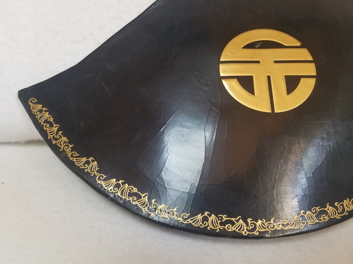 □韮山笠□江戸時代□等身大□陣笠、鎧兜、甲冑、武具、具足 □韮山笠□江戸時代□等身大□陣笠、鎧兜、甲冑、武具、具足