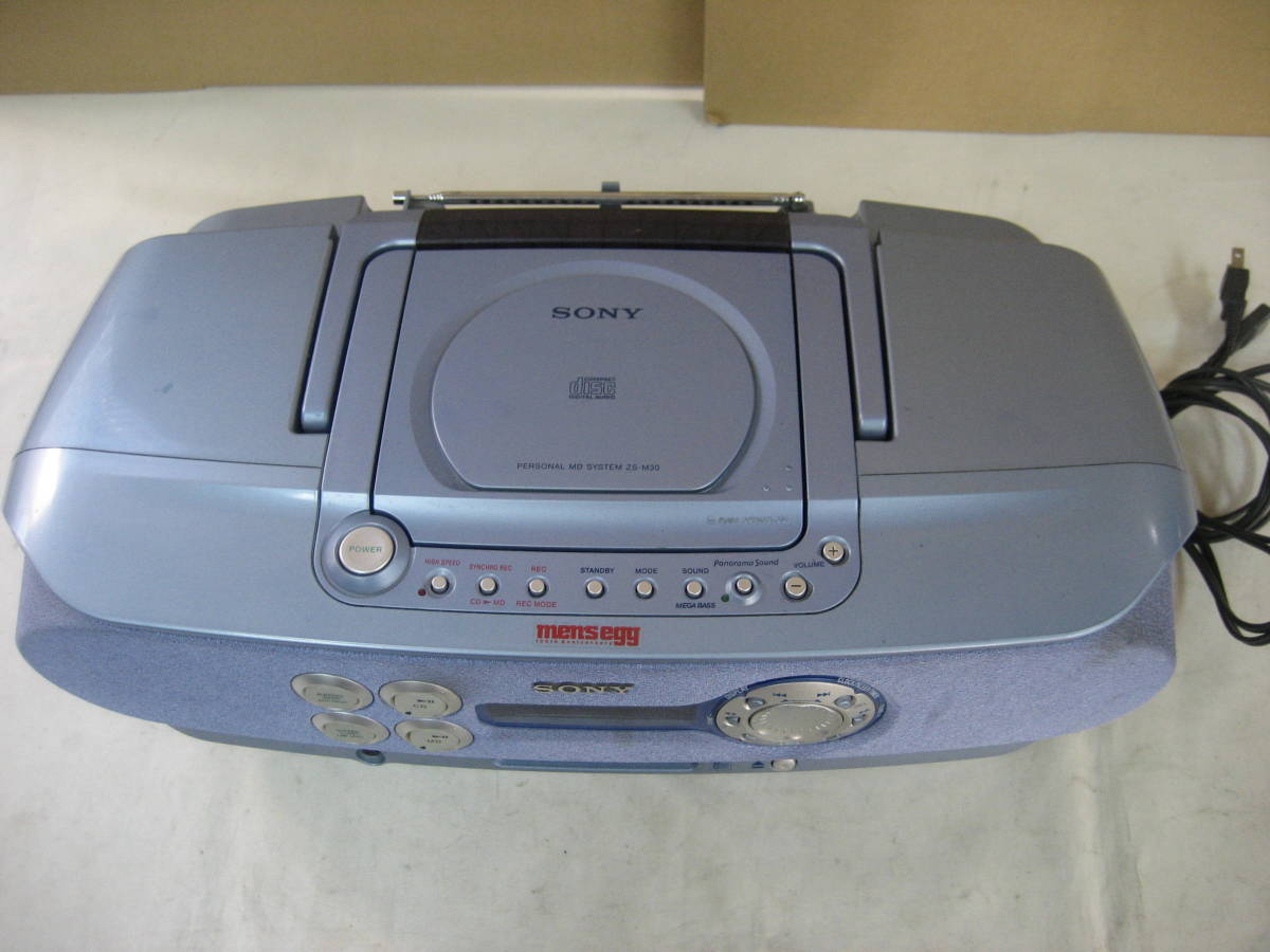 ◆SONY◆PERSONAL MINIDISC SYSTEM◆CD,MDラジカセ◆ZS-M30◆5_画像2