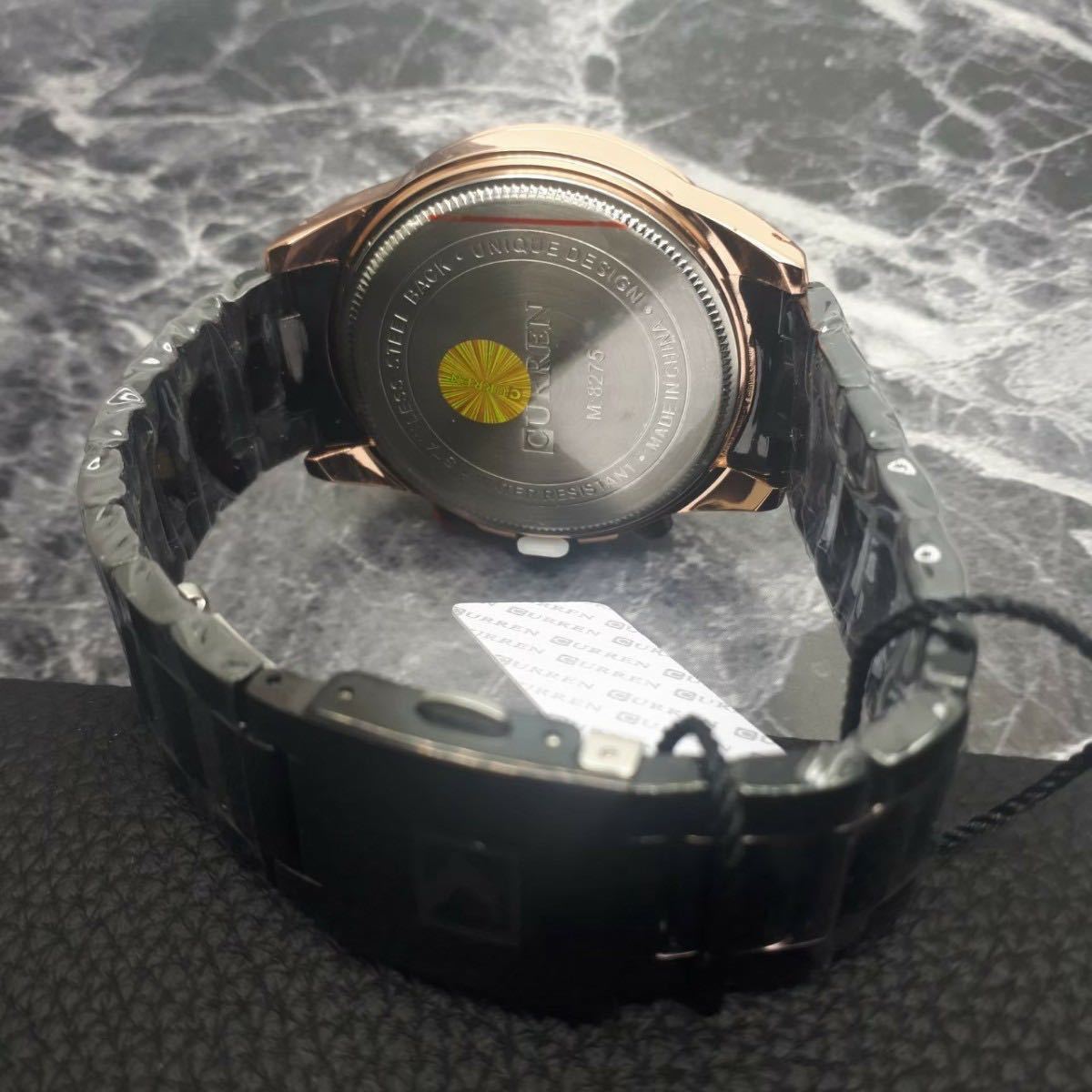 品質保証 新品 送料込み CURREN カレン ラグジュアリー メンズ クオーツ腕時計