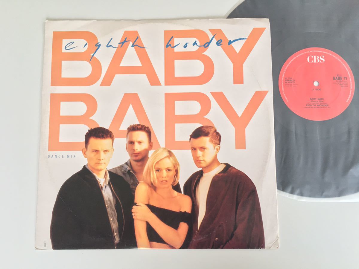 【88年UK盤】Eighth Wonder / BABY BABY DANCE MIX/Dusted Acid House MIX 12inch CBS ENGLAND BABE T1 エイス・ワンダー,Patsy Kensit,_画像1