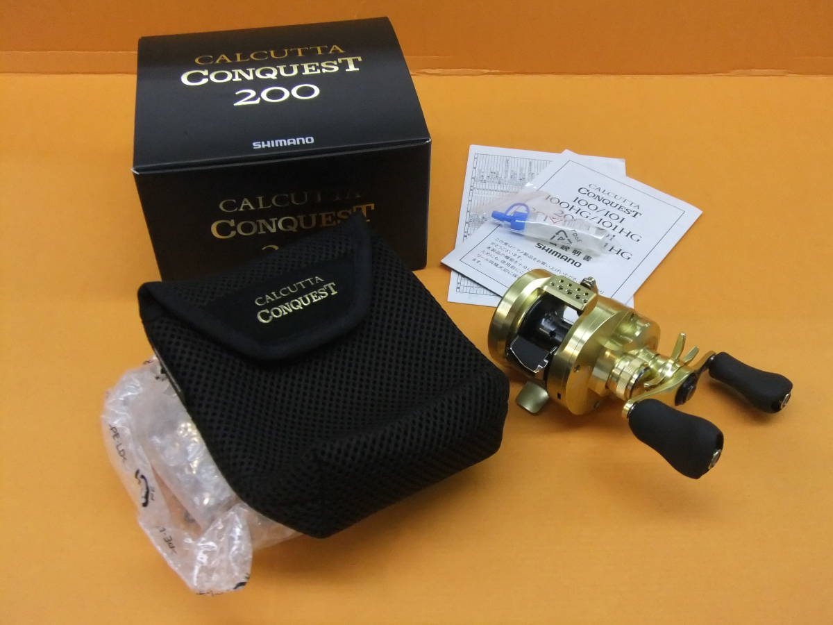 FF499-288♪【60】未使用品 シマノ 21' カルカッタコンクエスト 200 右
