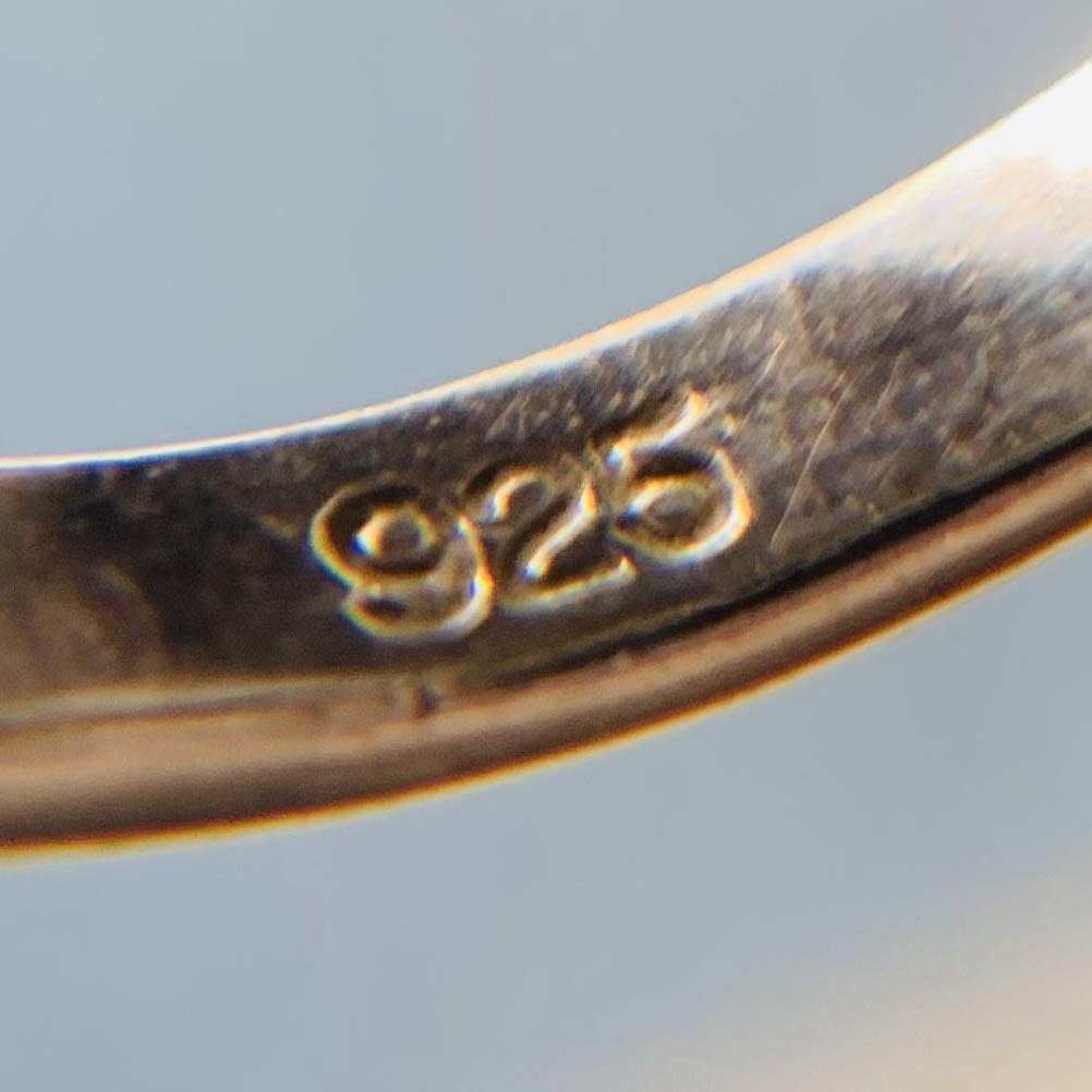 美品　天然アメシスト　ブルートパーズ　925シルバー銀製　２連指輪リング　サイズ約＃6.5　No.5296_画像3
