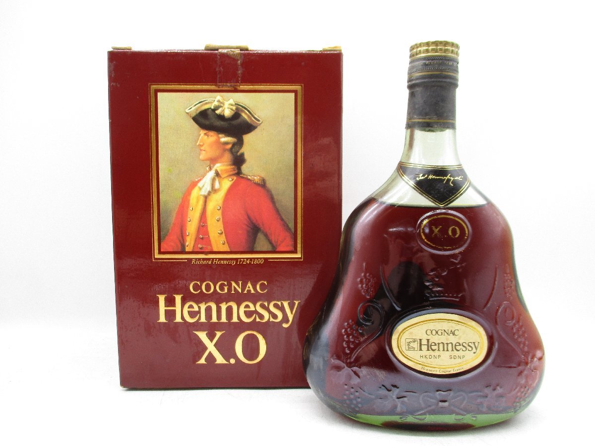 Hennessy XO グリーンボトル 金キャップ コニャック 古酒 - 酒