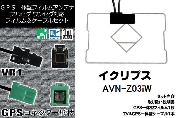 GPS一体型フィルム GPS一体型ケーブルアンテナ イクリプス ECLIPSE 用
