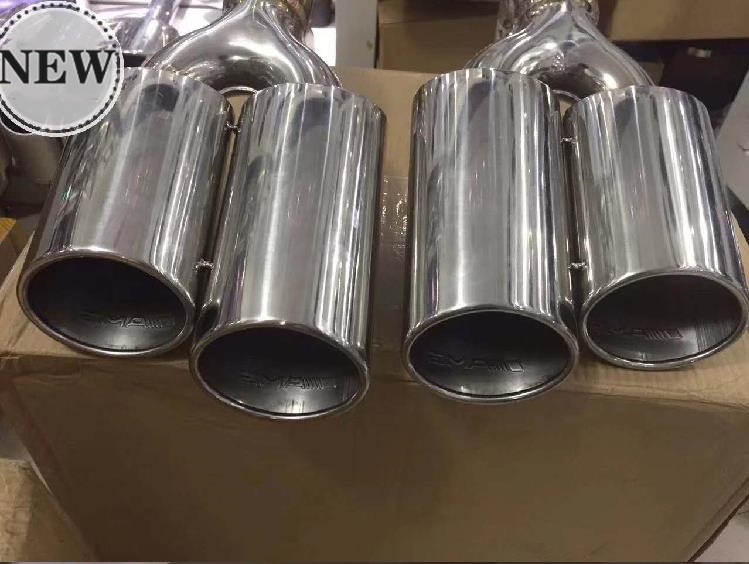  Mercedes Benz G Class W463 G500 G550 muffler cutter 4 pipe out G63 look made of stainless steel type A