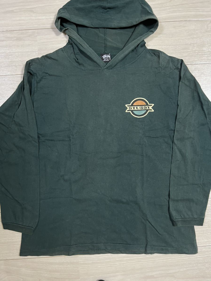 STUSSY ドラゴン 龍 バックロゴ フルジップ パーカー 紺タグ - 通販