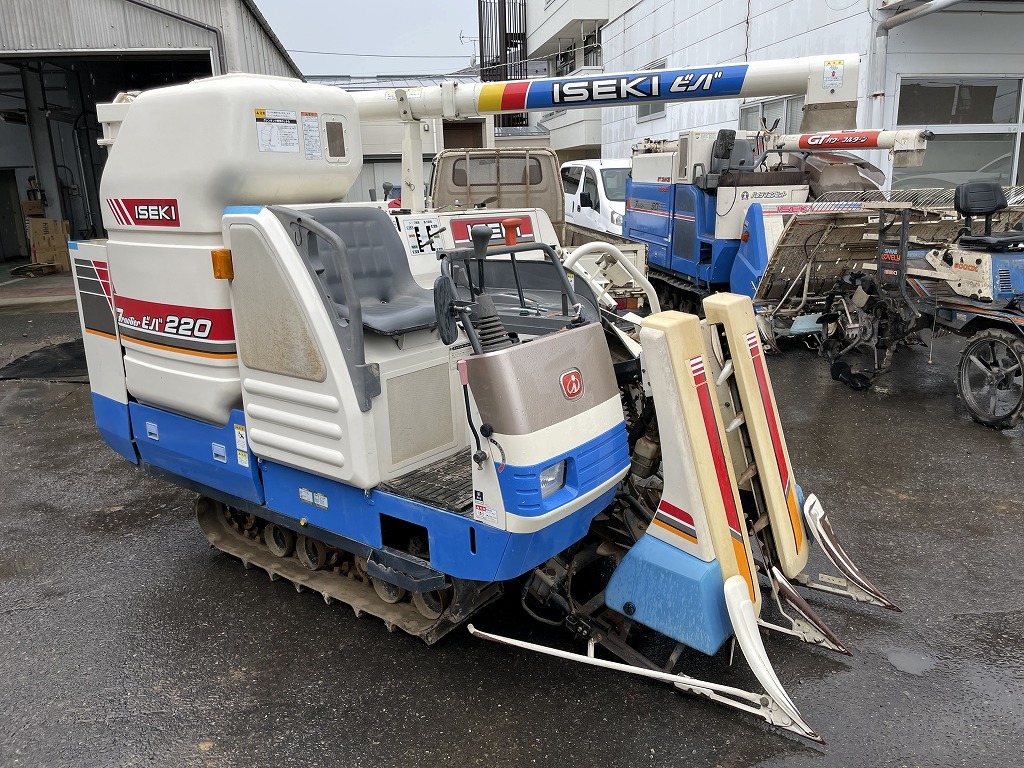 【新品】その他福島県発!! イセキ コンバイン HV220G-KWC 2条刈り 売切