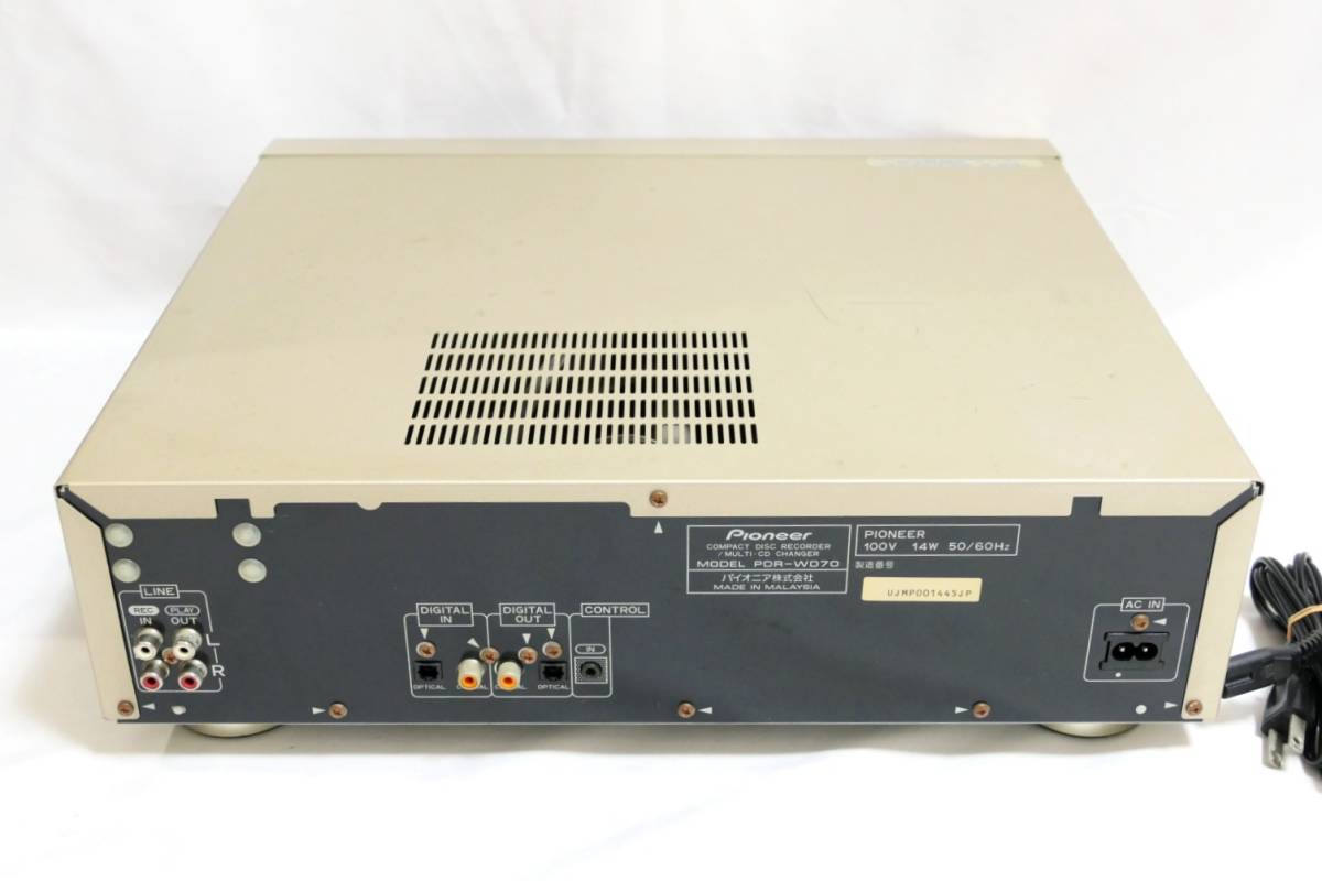 ■ダビングできたけどジャンク扱い！Pioneer パイオニア 3CD/CDレコーダー PDR-WD70の画像5