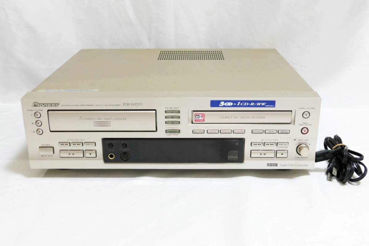 ■ダビングできたけどジャンク扱い！Pioneer パイオニア 3CD/CDレコーダー PDR-WD70の画像1