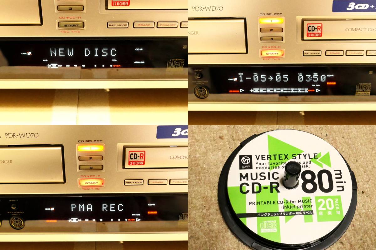 ■ダビングできたけどジャンク扱い！Pioneer パイオニア 3CD/CDレコーダー PDR-WD70の画像7
