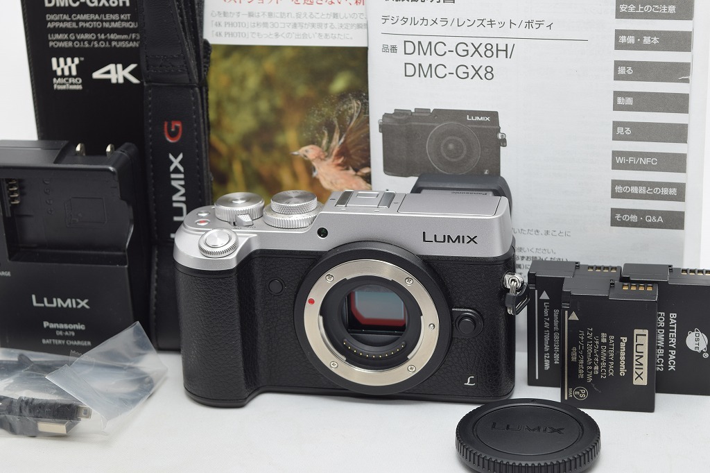 美品☆Panasonic パナソニック DMC-GX8 ボディ シルバー☆ショット数約