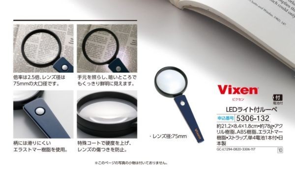 *** новый товар Vixen Vixen LED с подсветкой лупа ***