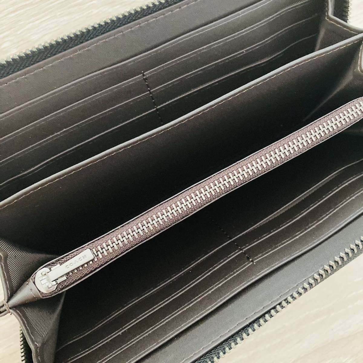 COACH コーチ CC865 長財布 リストレット アコーディオン ラウンド