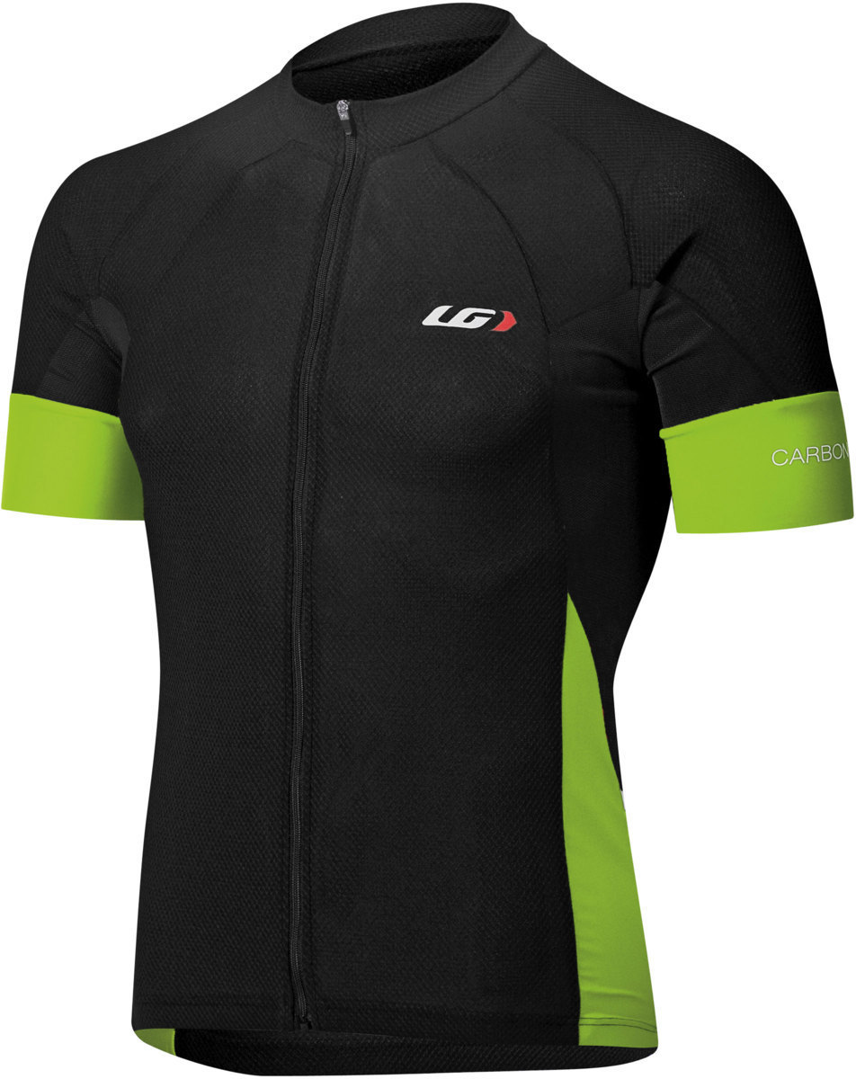 処分 ルイガノ Carbon Jersey(ジャージ) レーシングレーシングスピードに効果的 黒/緑 Lsiz 1020677-731 ゆうメール可_画像1