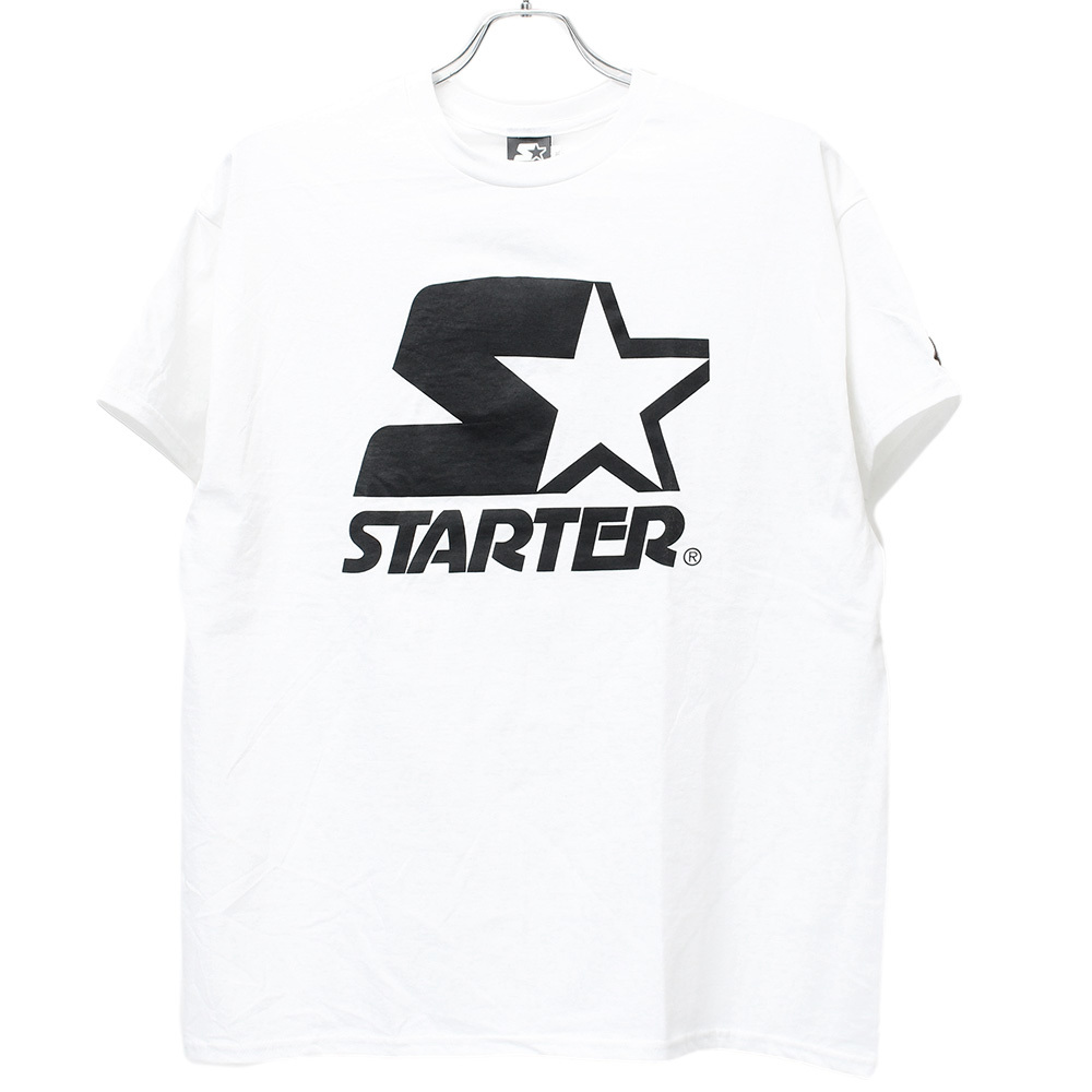 【新品】 3L ホワイト STARTER(スターター) 半袖 Tシャツ メンズ 大きいサイズ ロゴ プリント クルーネック カットソー_画像3