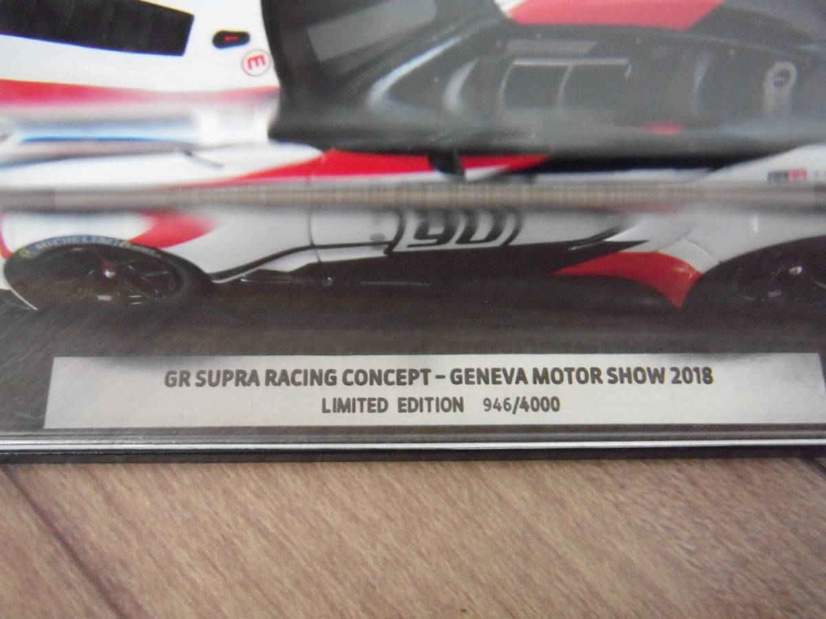 スパーク　トヨタ　GR　スープラ　ミニカー　2018　SPARK　GR SUPRA　1/43_画像7