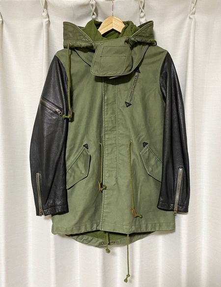 美品☆【SERGEANT SALUTE】M-51 袖ゴートレザーモッズコート
