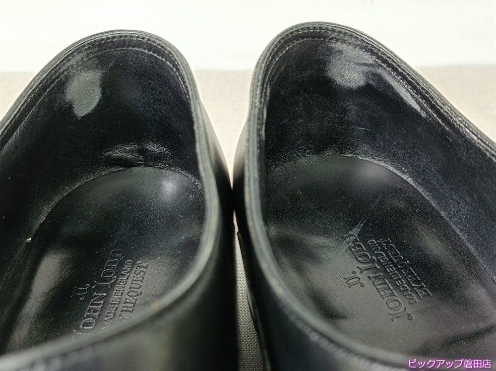 JOHN LOBB Chapel ダブルモンク レザーシューズ ブラック サイズ6