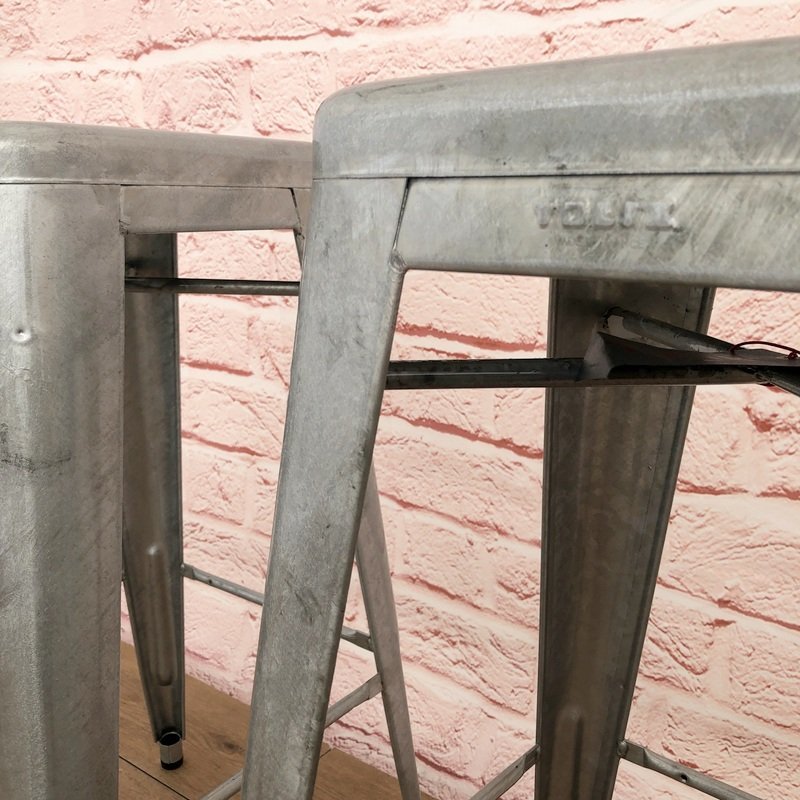 未使用品/美/TOLIX/トリックス/Stool H75 GALVANIZED steel/トリックス