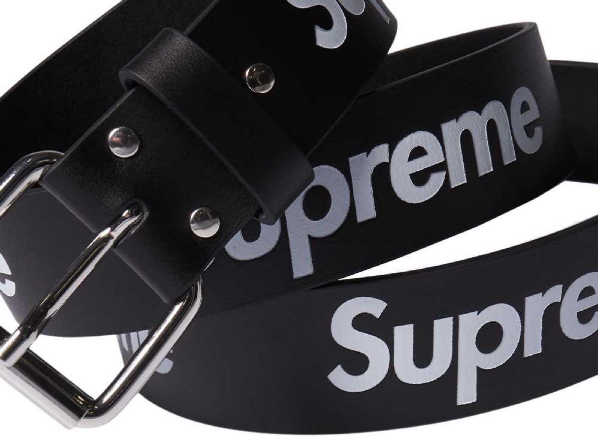 Supreme Repeat Leather Belt Black 黒 ベルト ロゴ logo BOX ボックス