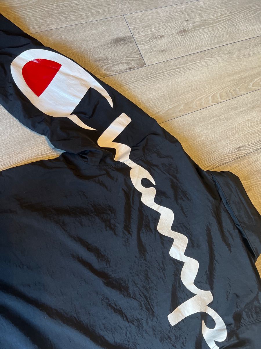 supreme x Champion ナイロントラックジャケット M 黒 supreme x Champion ナイロントラックジャケット M 黒