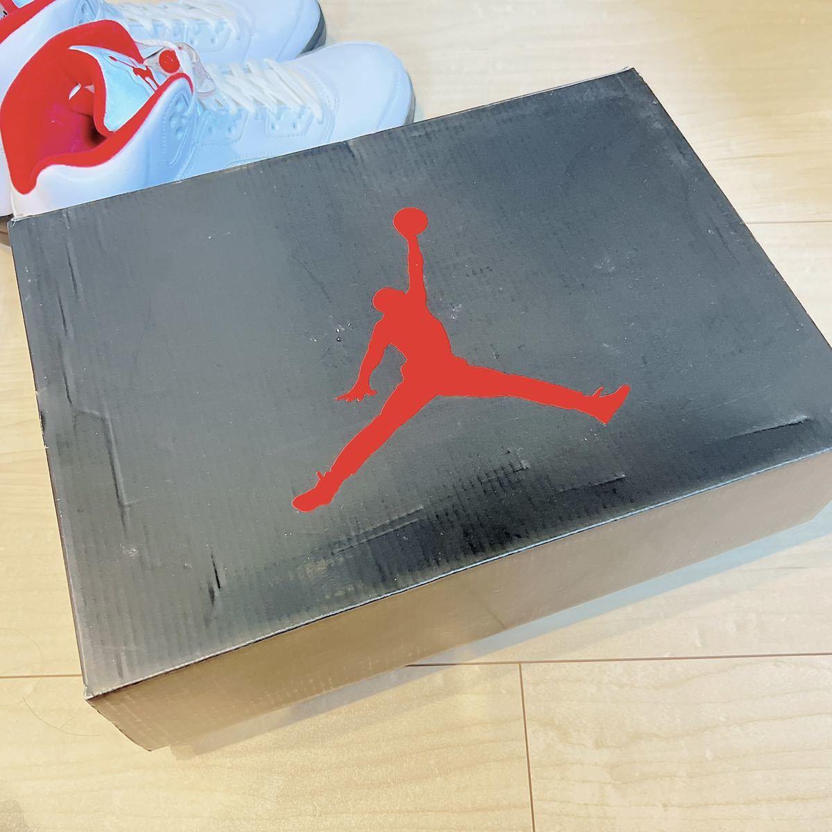 【新品未使用】27.5cm Nike Air Jordan 5 Retro Fire Red ナイキ エアジョーダン5 レトロ ファイアレッド US9.5 DA1911-102_画像10