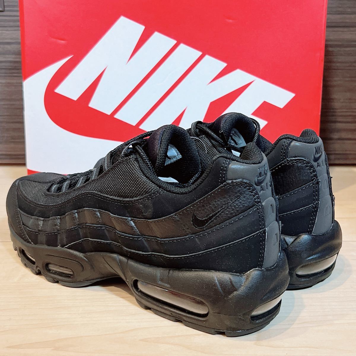 新品未使用】27 5cm Nike Air Max 95 Triple Black ナイキ エア